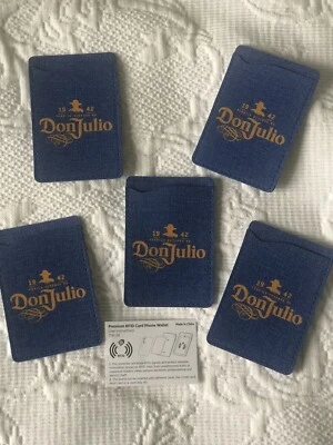 Don Julio Lot Of 5 Credit Card Holder Cell Phone Wallet Pocket Sticker Adhesive - Image 1 of 3