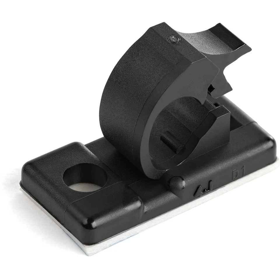 StarTech.com 100 Adhesive Cable Management Clips Black - Network/Ethernet/Office - Bild 1 von 2