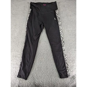 Juicy Couture Juicy Sport Womens Leggings Black White WIld Cat Zebra Size M - Picture 1 of 6