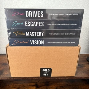 Set aus 4 künstlichen dekorativen Büchern Wohnkultur geheime Aufbewahrungsbox 9,25" Neu offene Box - Bild 1 von 14