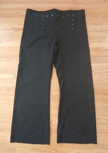 Vintage US Navy Wolle Matrosenhose Herren 46R weites Bein Knopfleiste Schnürung - Bild 1 von 7