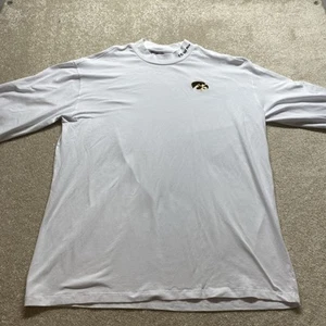 Colosseum Iowa Hawkeyes Shirt Mens 2XL White Long Sleeve NCAA Football - Picture 1 of 11