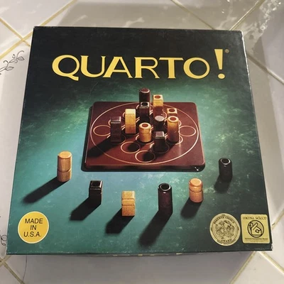 VTG Quarto! Wood Board Game Mensa Select 1993 GiGamic Complete Parents Choice - Image 1 of 4