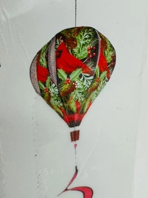 Evergreen Collapsible Balloon Spinner Winter Cardinal Christmas NEW - Image 1 of 4