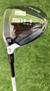 TaylorMade SIM2 MAX 5 Fairway Wood 18 NEW Stiff Flex LEFT HAND Golf Club - Picture 1 of 7