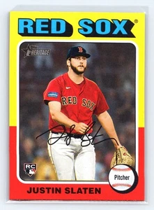 2024 Topps Heritage #721 Justin Slaten - Picture 1 of 2
