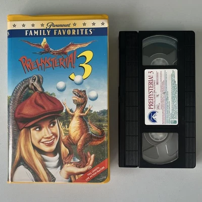 Prehysteria 3 VHS 1995 Clamshell Moonbeam Entertainment Dinosaur Family Comedy Foto 1 de 4