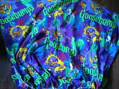 Lençol de solteiro vintage anos 90 Goosebumps ajustado. (Somente 1 folha!) - Imagem 1 de 3