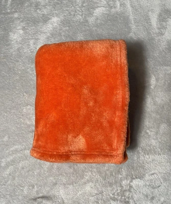 Farfallarossa Manta Bebé Naranja Suave Vellón Microfibra Seguridad Lovey 30"x40" Foto 1 de 4