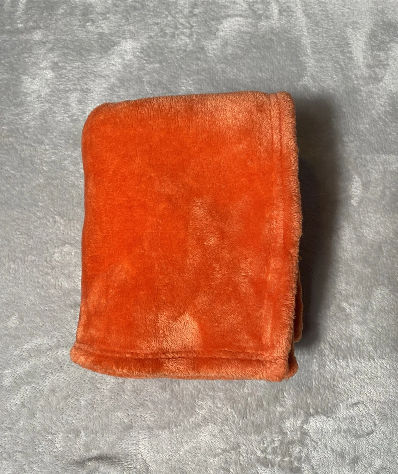 Farfallarossa Manta Bebé Naranja Suave Vellón Microfibra Seguridad Lovey 30"x40" Foto 1 de 4