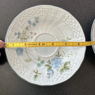 2 platos de pan de repuesto Mikasa Precious Blue Michelle retirados D2501 6,5" de diámetro Foto 1 de 3