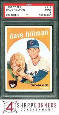1959 TOPPS #319 DAVE HILLMAN CUBS POP 12 PSA 9 - Image 1 of 3