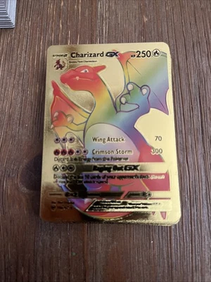 Charizard GX (Secret) 150/147 Sm-Burning Shadows Gold Holo FAN ART!!  - Image 1 of 4