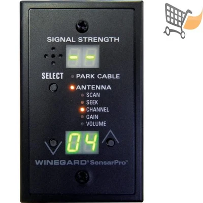 TV Signal Strength Meter Black 4.5 Inch Antenna Compatible Easy to Use - Image 1 of 3