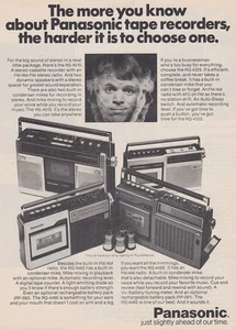 1974 Panasonic Tape Recorders: The More You Know Vintage Print Ad - Foto 1 di 1
