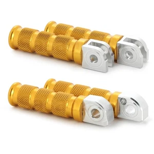 Gold Front + Rear CNC Billet Anodized Foot Pegs Motorcycle Rest for Yamaha YZF - Picture 1 of 6