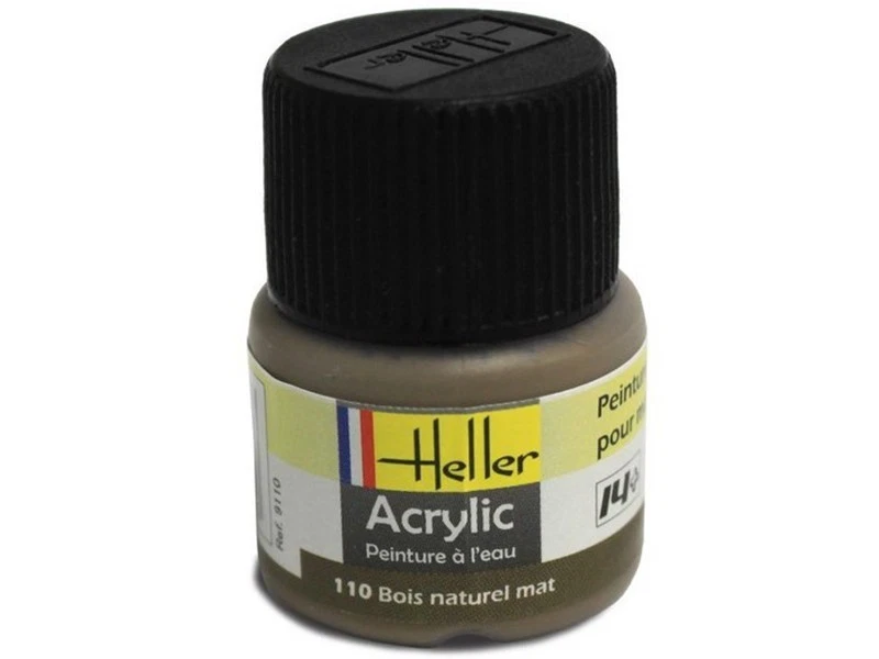 HELLER Bois naturel mat Heller 110 acrylique - 12ml - HELLER 9110