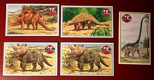 Dinosaurs!- Set of 5 1993 Dynamic Cards #42, 58 (x2), 63, 70 - Foto 1 di 1