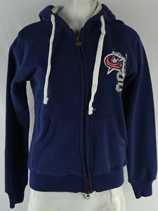 Sudadera con capucha Columbus azul marino con cremallera completa NHL - Imagen 1 de 7