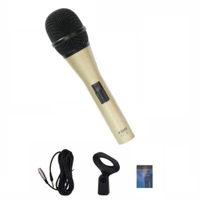 Metal KSM9 Cardioid Handheld Microphone Dynamic Mic Gold Black Color - Image 1 of 4