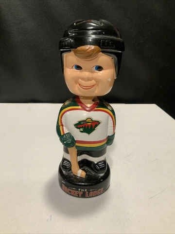 Vintage 2001 Minnesota Wild Inaugural Season Hockey Lodge Bobblehead NHL #1499 Cover