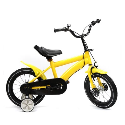 Bicicleta para niños de 14 pulgadas niños niñas niños bicicleta unisex con rueda de entrenamiento de seguridad Foto 1 de 4