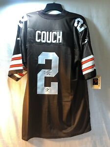 Tim Couch Signed Cleveland Browns Puma XL Authentic Football Jersey 