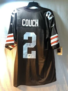 Tim Couch Signed Cleveland Browns Puma XL Authentic Football Jersey - Picture 1 of 7