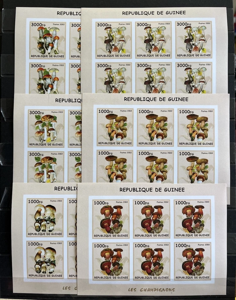 Mushrooms / Fungi / Flora / Nature / Plants - stamps Guinea - Imperf. MNH** AY - Image 1 of 1