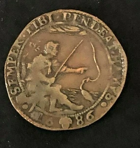 SEMPER TIBI PENDEATHAMOS crochet toujours suspendu 1686 cuivre - Picture 1 of 2