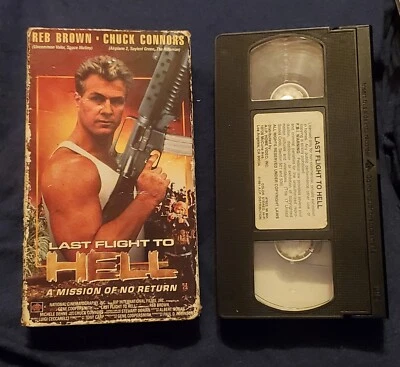 Last Flight To Hell - VHS tape 1991 Reb Brown / Connors - rare - former rental  - Image 1 of 3