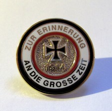 WW1 German 1914 Badge In Memory of the Great Time Pin EK Iron Cross Medal Metal
