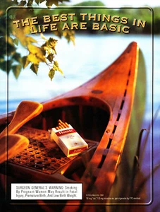 BASIC CIGARETTE AD #55 RARE 2000 VINTAGE OUT OF PRINT  - Picture 1 of 3