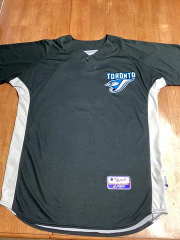 Majestic Toronto Blue Jays Black Batting Jersey, XL (48) #16 On the Back Cover