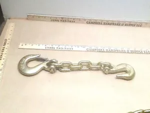 3/8" x 2' G70 Auto Body Hook Set w 3/8" Clevis Grab & 3/8" Clevis Slip Hook - Foto 1 di 3