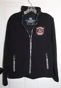 Mountain Horse Equestrian FLEECE Jacket Womens XL Black Embroidered - Picture 1 of 6