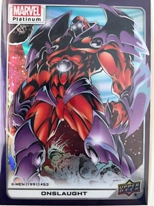 2022 UD Marvel Platinum Purple Rainbow #178 Onslaught - Imagen 1 de 2