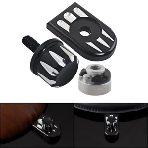 Rear Fender Seat Bolt Nut Tab Screw Mount Knob Cover Kit for Harley Touring Dyna - Picture 1 of 16