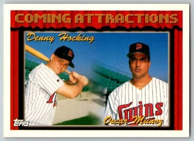 1994 TOPPS DENNY HOCKING/OSCAR MUNOZ RC MINNESOTA TWINS #771 - Image 1 of 2