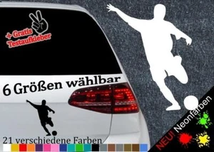 Fußballer Aufkleber -6 Größen 21 Farben- Soccer Anstoß Freistoß Elfmeter Spieler - Bild 1 von 88
