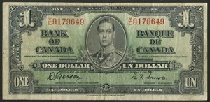 Canada, Bank of Canada, 1 dollar, 2 Jan 1937, Gordon/Towers sig., Fine - Picture 1 of 2