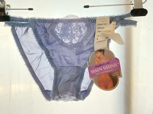 Bragas de bikini Maidenform seda satines y encaje doble cuerda 5 pequeñas nuevas con etiquetas azules - Imagen 1 de 11
