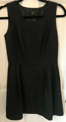 Mini vestido sin mangas de lana negro Forever 21 con bolsillos talla S para mujer Foto 1 de 3
