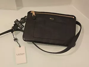 Lauren Ralph Lauren Black Removable Pouch Fanny Pack Size S NWT - Picture 1 of 11
