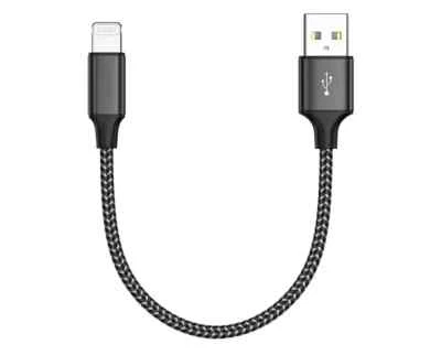 Iphone Cable Short 1FT/30CM Nylon Braided Iphone Charger Cable - Image 1 of 4