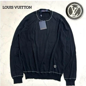Only tried on LOUIS VUITTON Long sleeve knit M Men's Shimere silk Current size M - Picture 1 of 9
