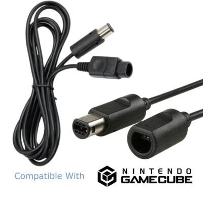 Extension Cable Lead For NINTENDO GAMECUBE Console Controller Extender 1.8m 6ft - Image 1 of 4