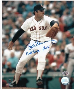 BOB STANLEY  BOSTON RED SOX HOF  COLOR ACTION SIGNED 8x10 - Picture 1 of 1