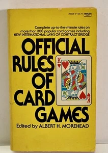 Official Rules of Card Games Albert H. Morehead Paperback Book 1983 - Foto 1 di 3