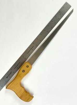 Резак ручной компас пила изогнутый круг 12 дюймов лезвие с деревянной ручкой - Изображение 1 из 4